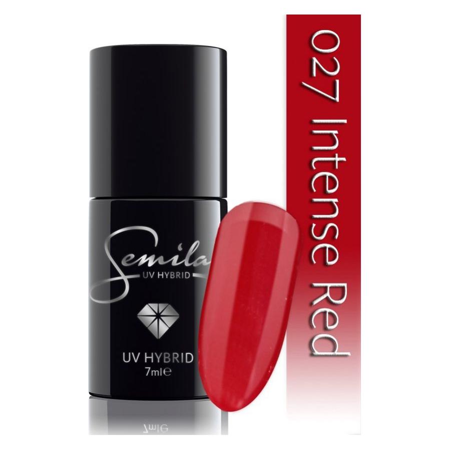 Semilac 027 Intense Raudona 7ml (Intense Raudona, Intense red, Intensiv Rot, Intensives Rot, UV-Gel Lack) (21084619)