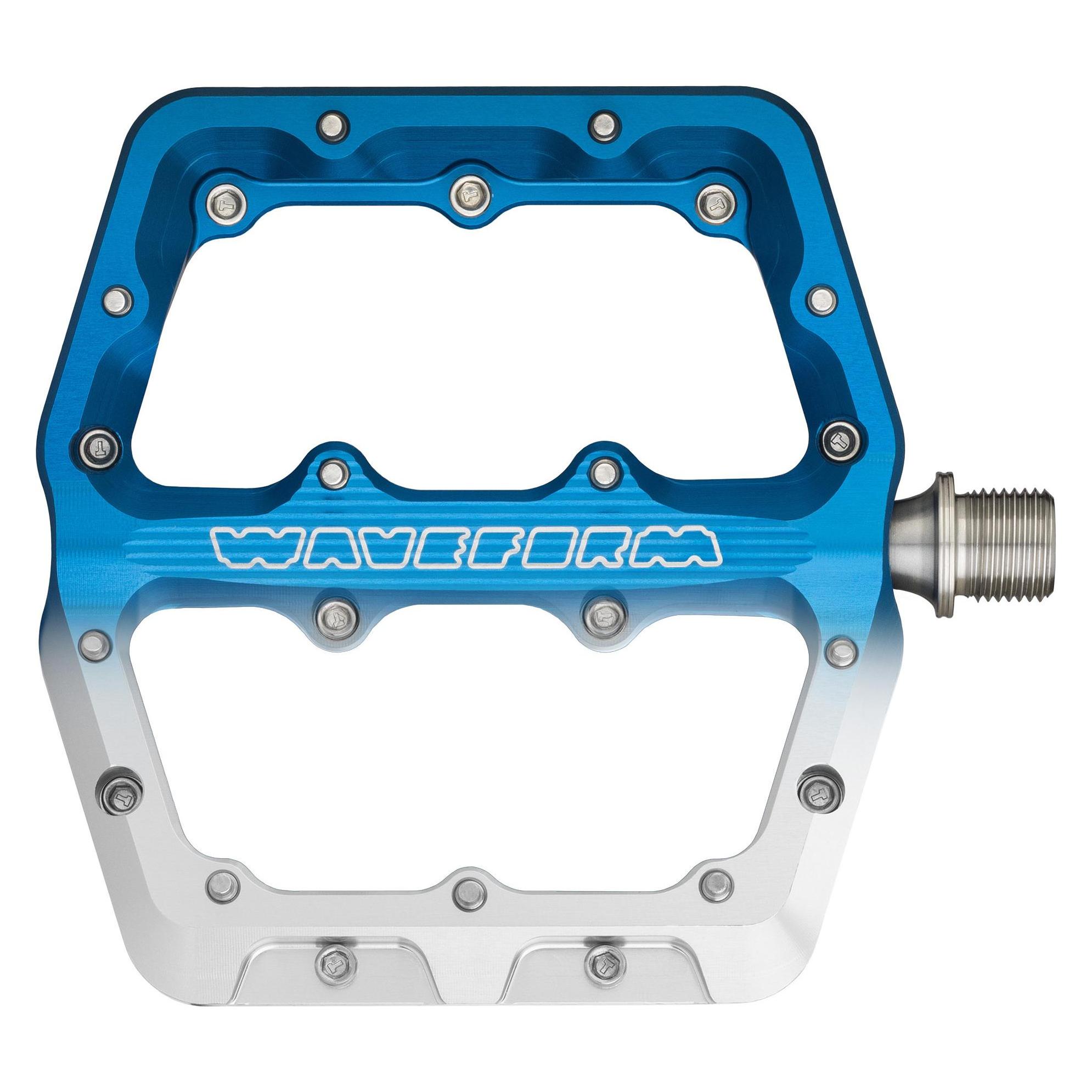 Wolf Tooth Waveform Plattform-Pedal, Large, Limited Edition, frostline blue/white (67891993)