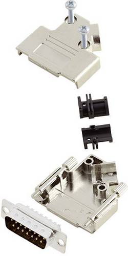 Amphenol L17D45PK-M-25+L717SDB25P D-SUB Stiftleisten-Set 45° Polzahl: 25 Lötkelch 1St.