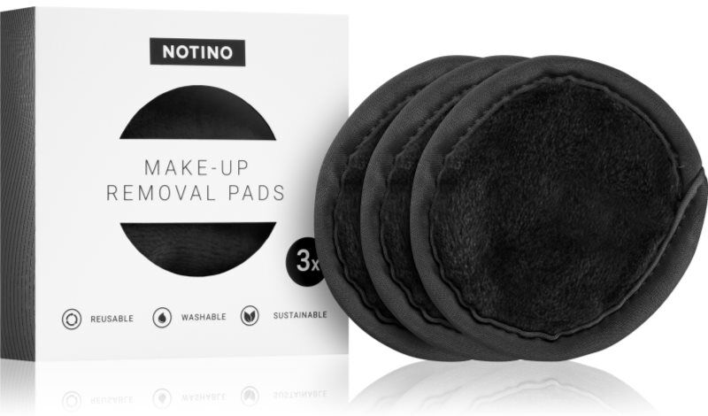 Notino Spa Collection Make-up removal pads washable microfibre makeup removal pads shade Black 3 pc