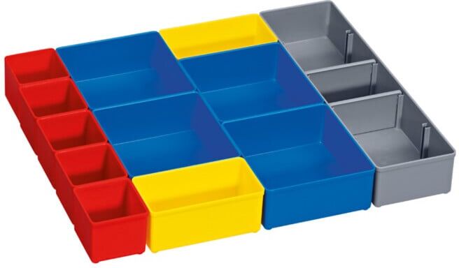 Boîtes de stockage de petites pièces Set de casiers InSet-Box pour i-BOXX 53, 12 pièces ; Bosch (1600A001S5)