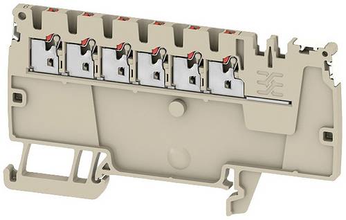 Weidmüller 2675340000 Verteiler-Reihenklemme Push-In-Klemme, Steckanschluss Dunkelbeige 50St.