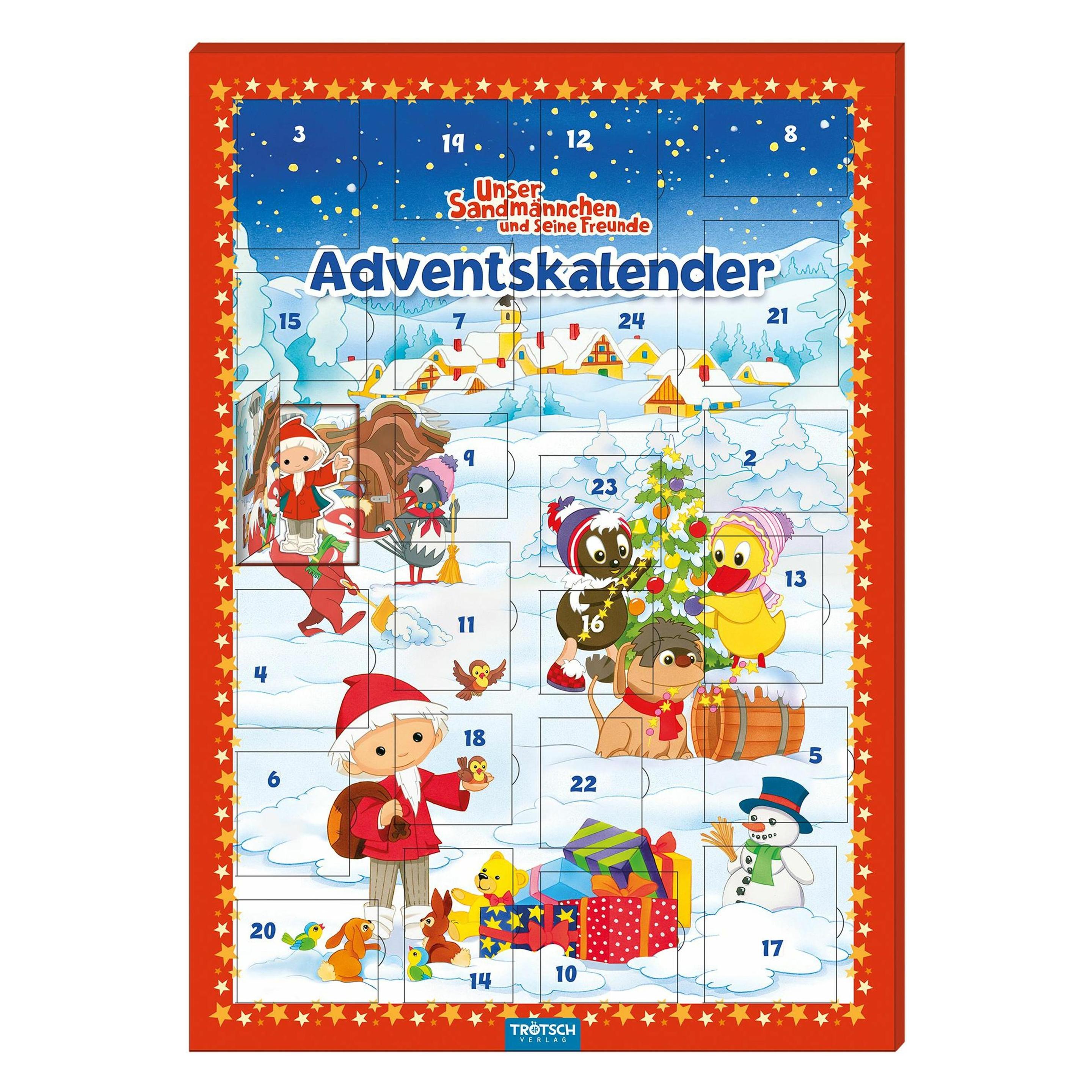 Trötsch Unser Sandmännchen Magnet-Adventskalender Weihnachten (40929137)