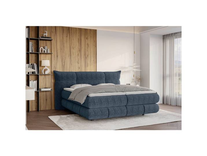 Boxspringbett Auris Graublau ca. 160x200cm