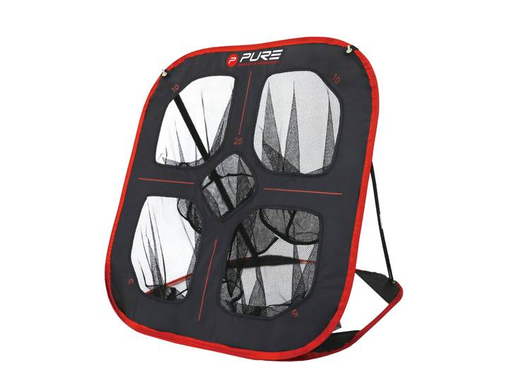 Pure2Improve Golf Pop-Up Chipping Netz 88 x 82 x 80 cm schwarz/rot