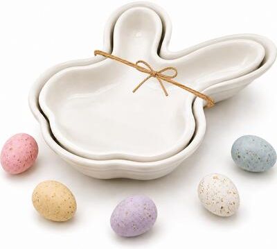 BIA Cordon Bleu Bunny Head Bowl Set - 14 oz & 7 oz