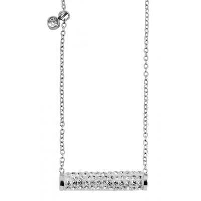 Kette mit Anhänger ADELIA´S "Damen Edelstahl Halskette mit Anhänger unbekannt cm", silber, Halsketten, Damen, unbekannt, Edelstahl