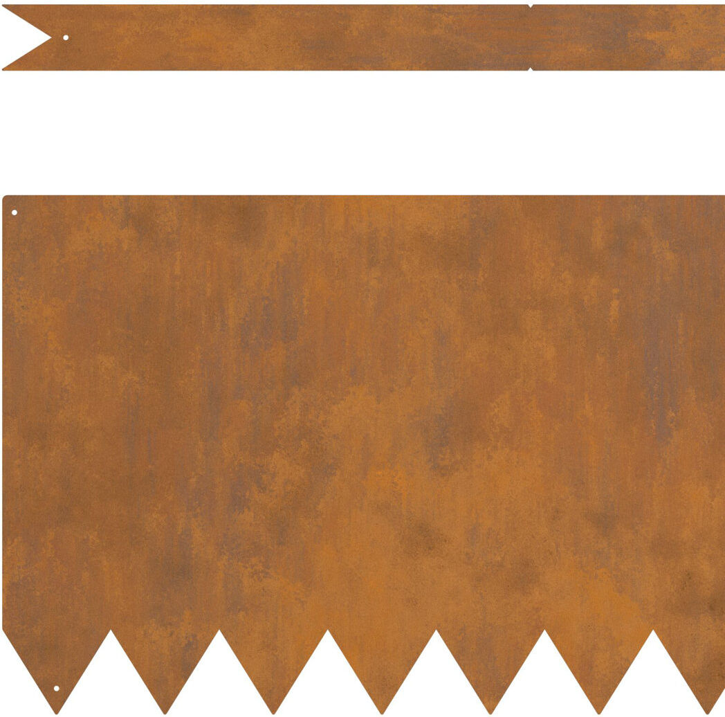 Rio Copper Steel Lawn Edging Copper 100cm W X 30cm H X 0.05cm D