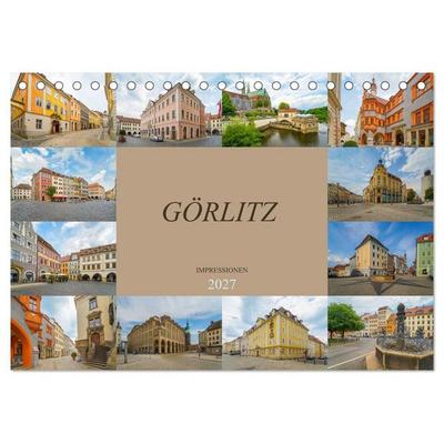 Görlitz Impressionen (Tischkalender 2027 DIN A5 quer), CALVENDO Monatskalender