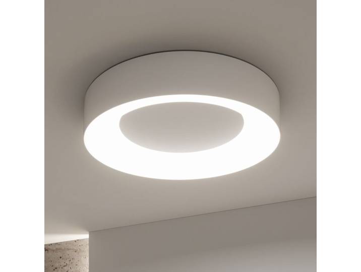 Plafonnier Ø 40cm Blanc/Blanc Aluminium, laqué Polycarbonate LED Module LED