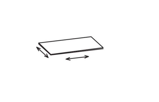 Artiqua 400 Variable Abdeckplatte Dekor, Quarzgrau Hochglanz Touch, 400-ADV-4-172 400-ADV-4-172