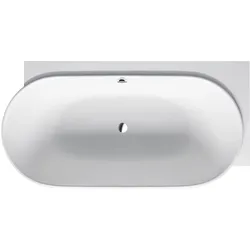 Duravit Luv Badewanne, Ecke rechts, 2 Rückenschrägen, nahtlose Acrylverkleidung, 1850x950mm, Weiß Matt, 700432000000000