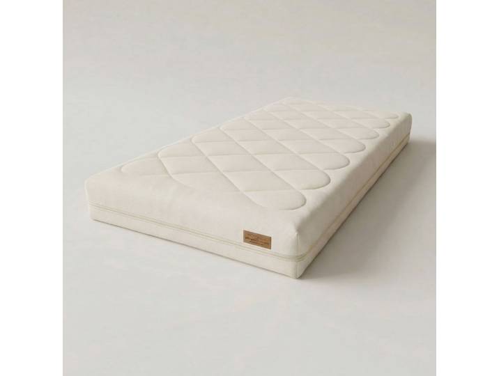 Naturmatratze AURA 20 - 7 Zonen Naturlatex ergonomisch vegan, geborgenschlafen, 20 cm hoch, (Bio Baumwolle Matratze - Atmungsaktiv langlebig Komfort, Vegane Schlafmatratze - Druckentlastend und langlebig), Natural Latex Mattress AURA 20 - Organic Medium Firm Comfort