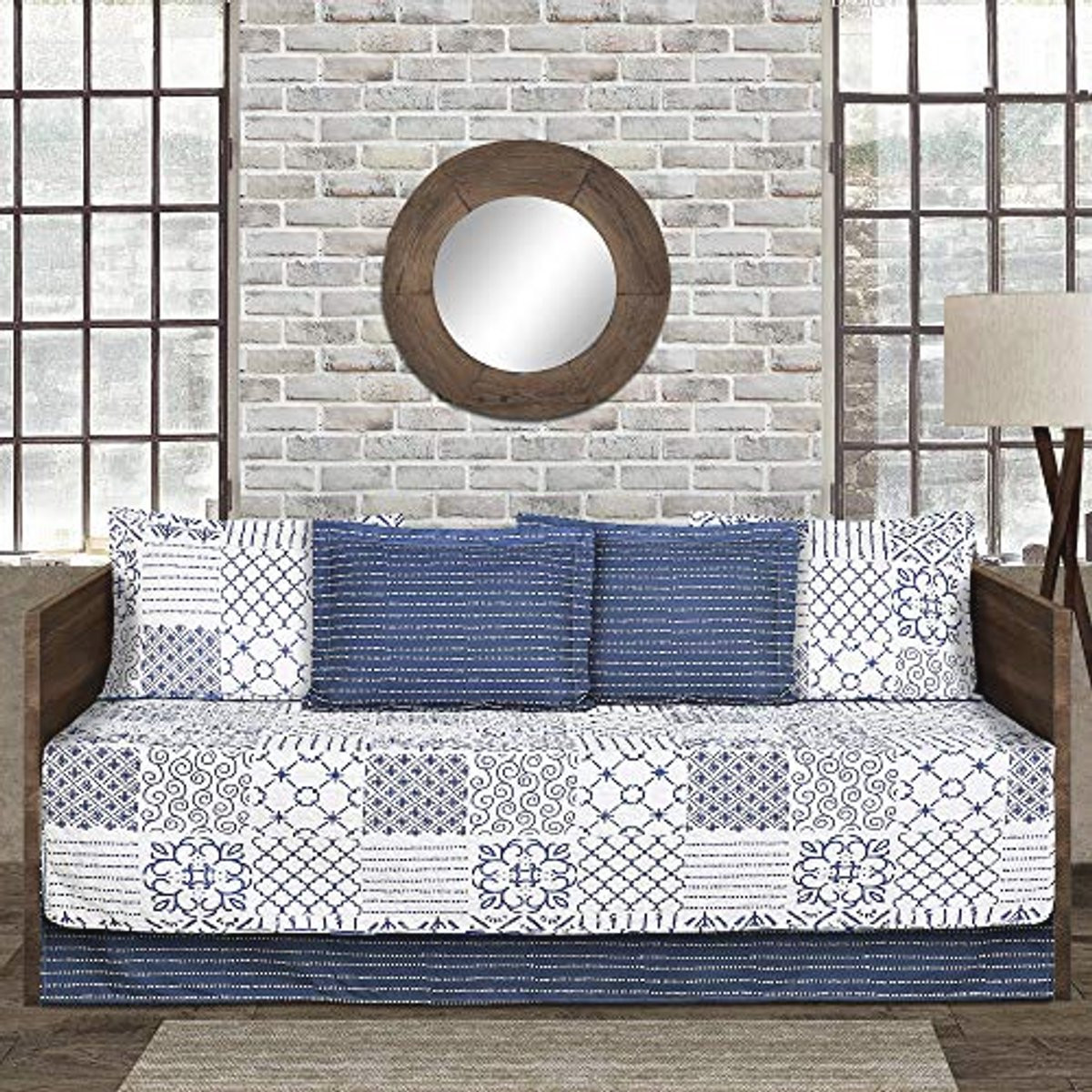 Blauw Daybed Monique 6-delig Cover Set 39x75 cm