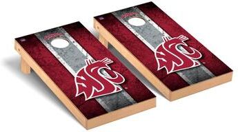 Skip's Garage Washington State Cougars Vintage Cornhole Board Set
