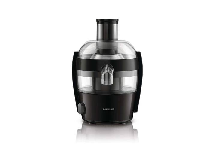 PHILIPS Entsafter HR183200 , schwarz (schwarz, transparent), Entsafter, Auffangbehälter, Einfülltrichter, Entsafter