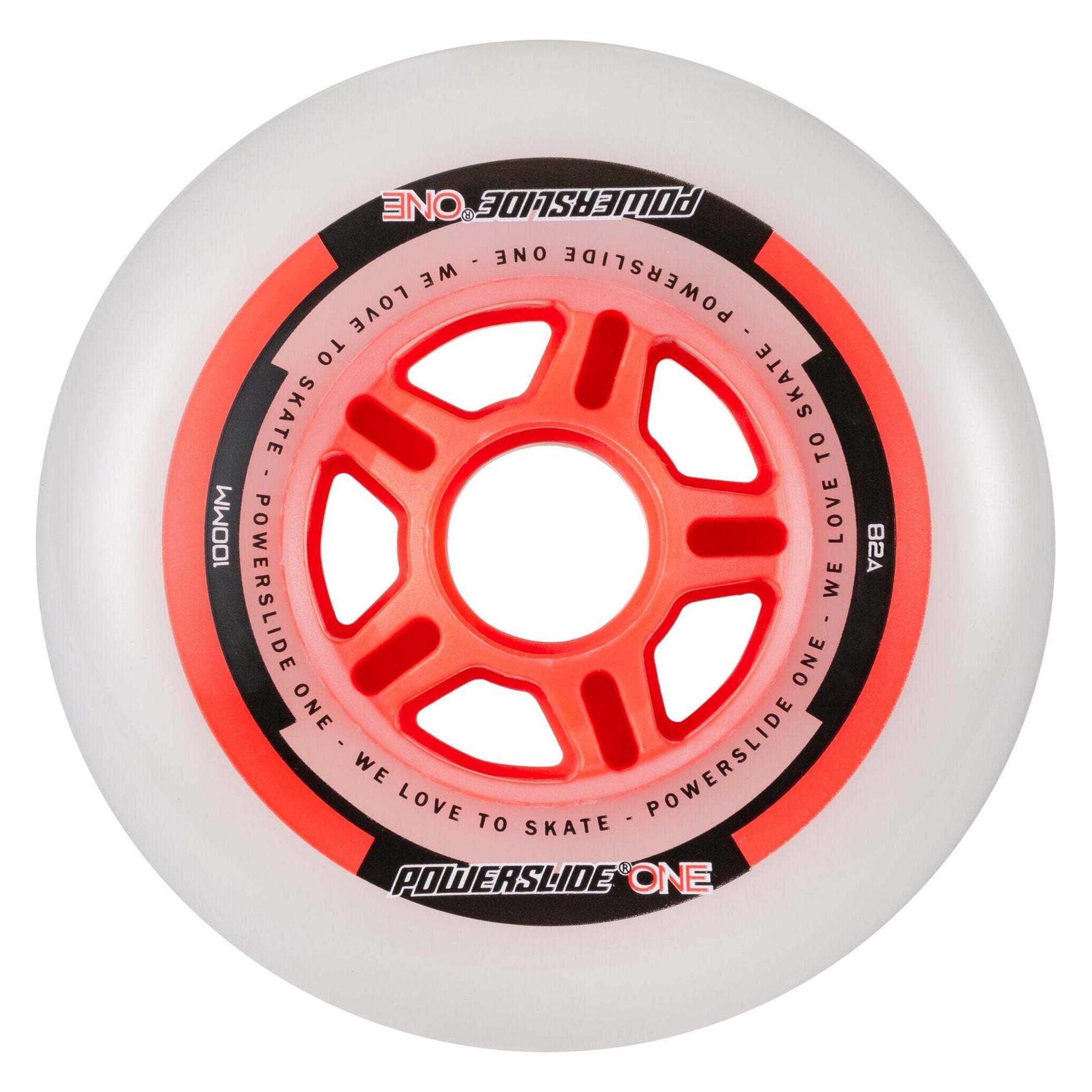 Powerslide Skateboard Wheels Ps One Pack 8-Pack 2023 (90 mm, 82a) (905304)