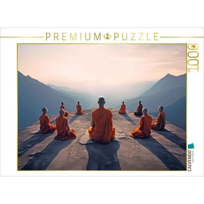 CALVENDO Puzzle Meditation und ein weiter Horizont | 1000 Teile Lege-Größe 64x48cm Foto-Puzzle für glückliche Stunden