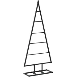vidaXL Metall Weihnachtsbaum KUOPIO 90 cm Metall Schwarz 42060076