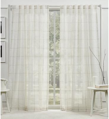 Lauren Ralph Lauren Rubin Sheer Back Tab Rod Pocket Curtain Panel