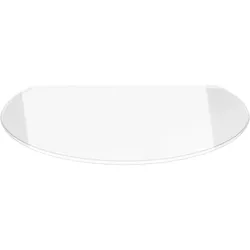 Funkenschutzplatte Kreisabschnitt 120x105cm - Klarglas mit Dichtlippe