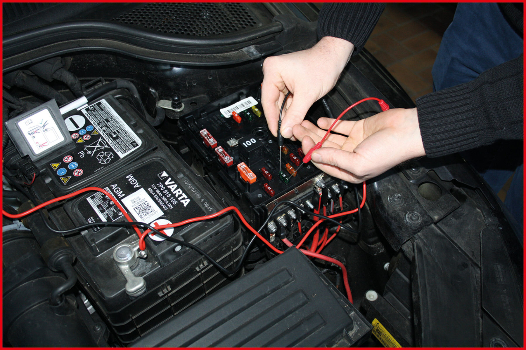 KS Tools 12/24V Diagnose Prüf- und Mess-Kabel-Satz, 13-teilig (150.1675)