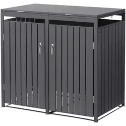MÜLLTONNENBOX 2er Anthrazit