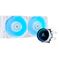 ICEBERG 240-RGB-W, Wasserkühlung weiß