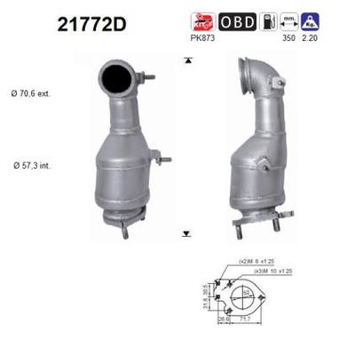 VEGAZ Katalysator ok913 vorne für Opel CHEVROLET