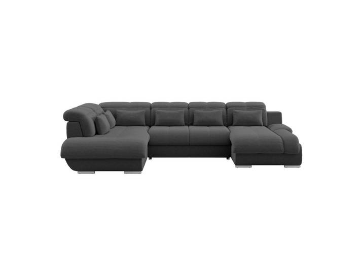 Wohnlandschaft Multi mit Schlaffunktion Schwarz