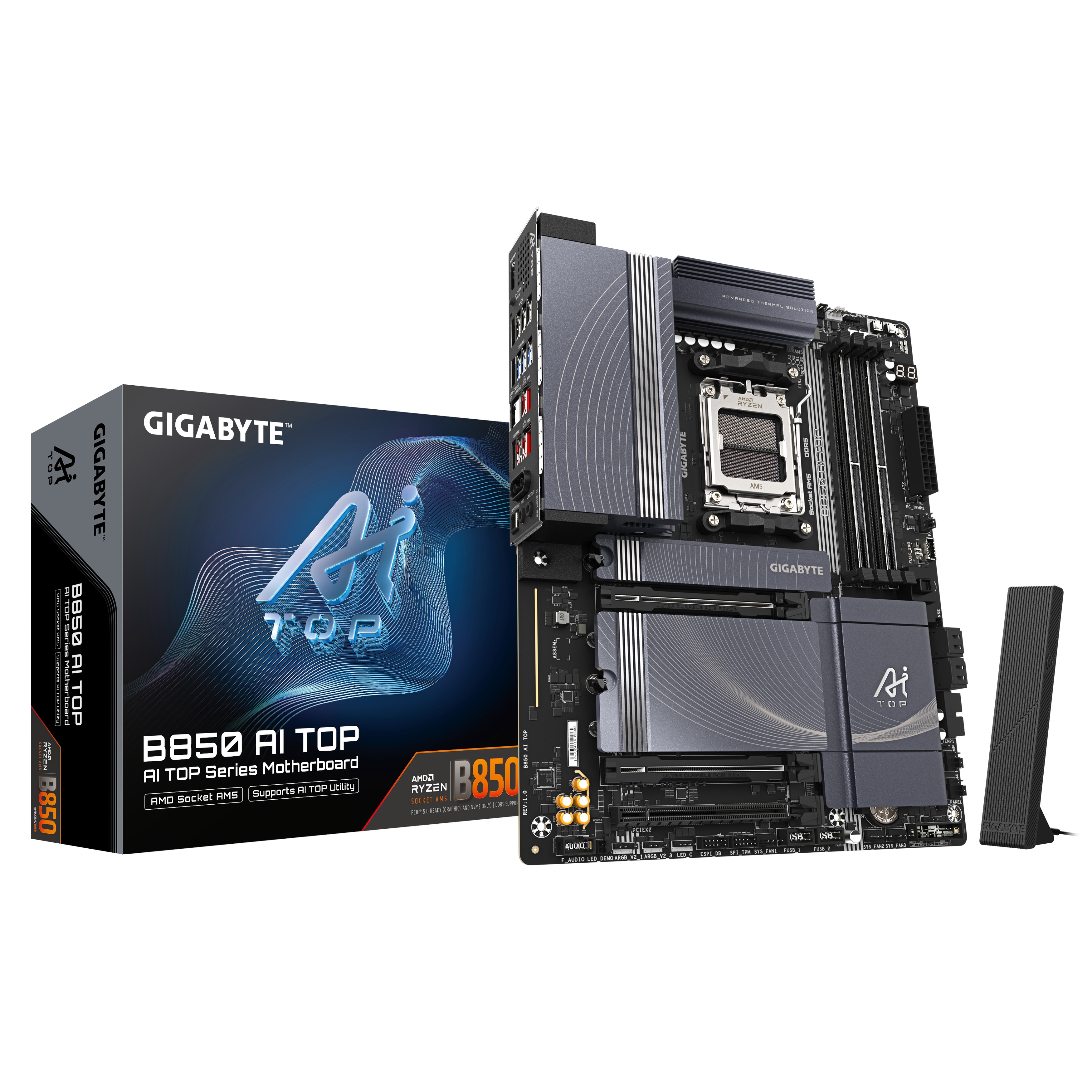 GIGABYTE B850 AI TOP ATX Mainboard - Sockel AM5