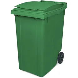 BRB 360 Liter Mülltonne, DIN EN ISO 9001/DIN EN ISO 14001,HxBxT 1090x620x860 mm, grün