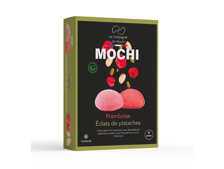LA COMPAGNIE DU MOCHI Lot de 6 mochis glacés framboise pistache - 198 g