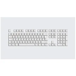 Wooting PBT Keycaps - German (ISO) - Just White - Keycaps - Tysk - Hvid, Keycaps, Weiss