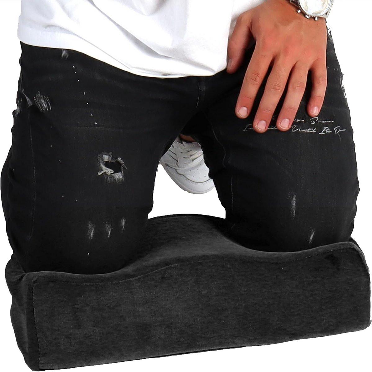 Comfortabel extra dik kniekussen van traagschuim voor tuinieren, klussen en yoga