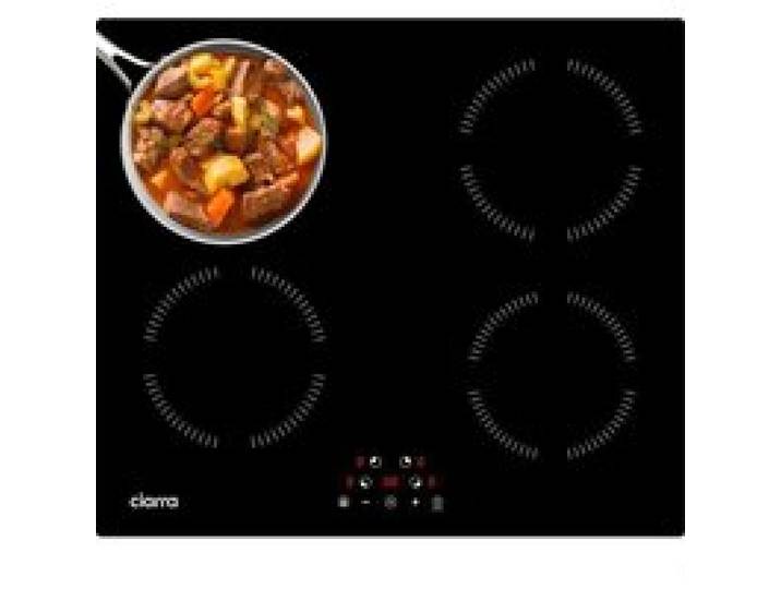 CIARRA AWBIH4-A Plaque Induction 6000W 4 Zones L-59cm 9 Puissance Minuterie Table de Cuisson Induction Encastrable