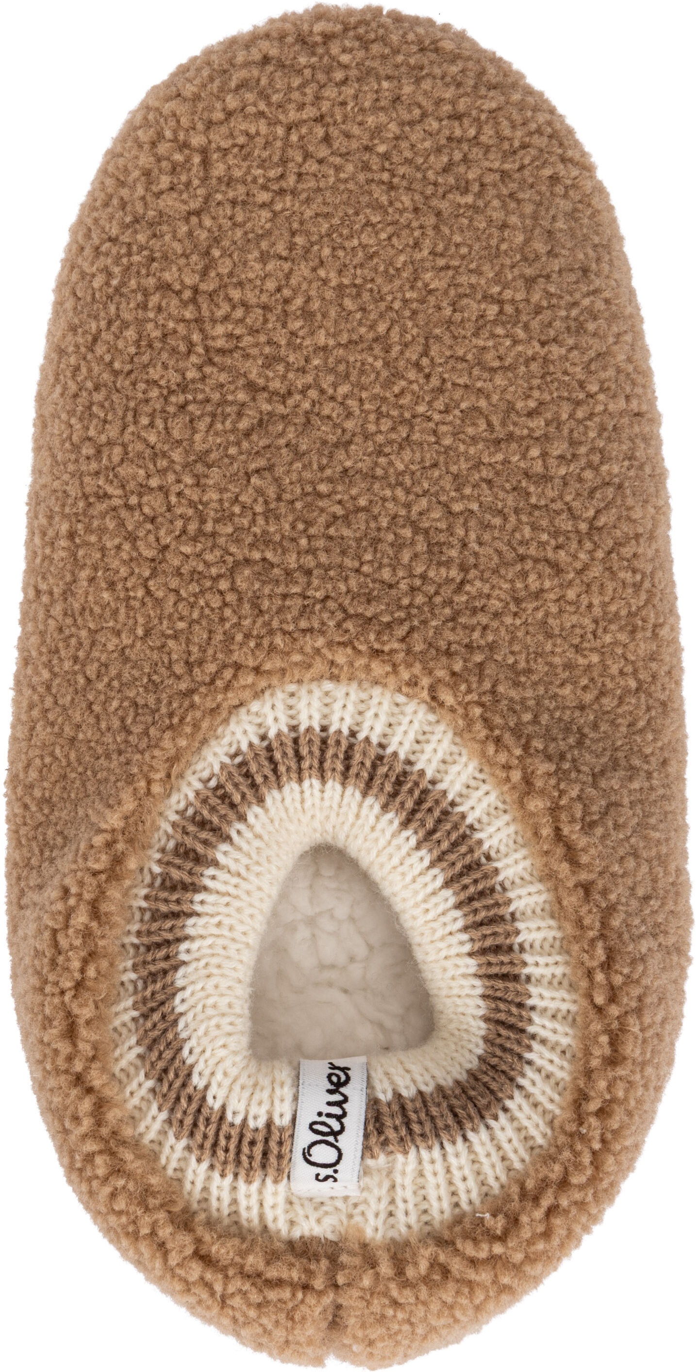 Socken S.OLIVER, Damen, Gr. 37-38, desert, Obermaterial: 100% Polyester, Socken Socken, Hausschuh-Socken, mit Teddy-Charakter desert 37-38