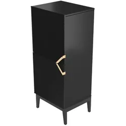 Highboard   ¦ schwarz ¦ Maße (cm): B: 50,5 H: 120,5