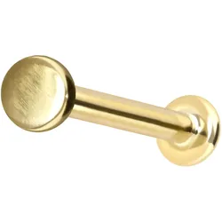 14 Karat Gold Labret mit Innengewinde DISC