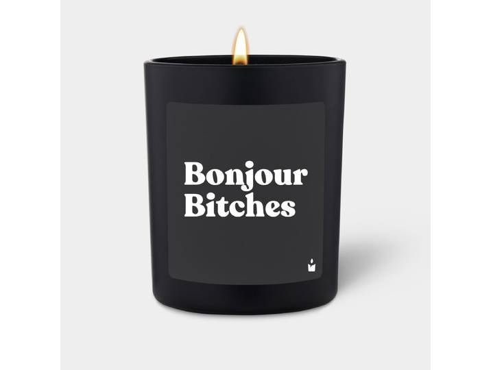 Duftkerze Schwarz Flowery Bonjour Bitches
