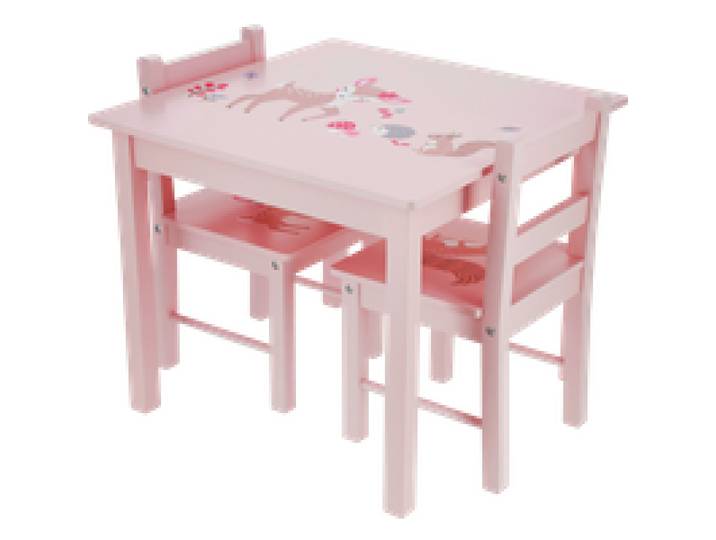 LUPILU® Table pour enfants avec 2 chaises