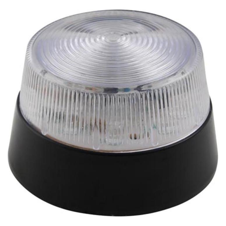 Perel LED-BLITZLICHT - TRANSPARENT - 12 VDC - ø 77 mm (HAA40WN)