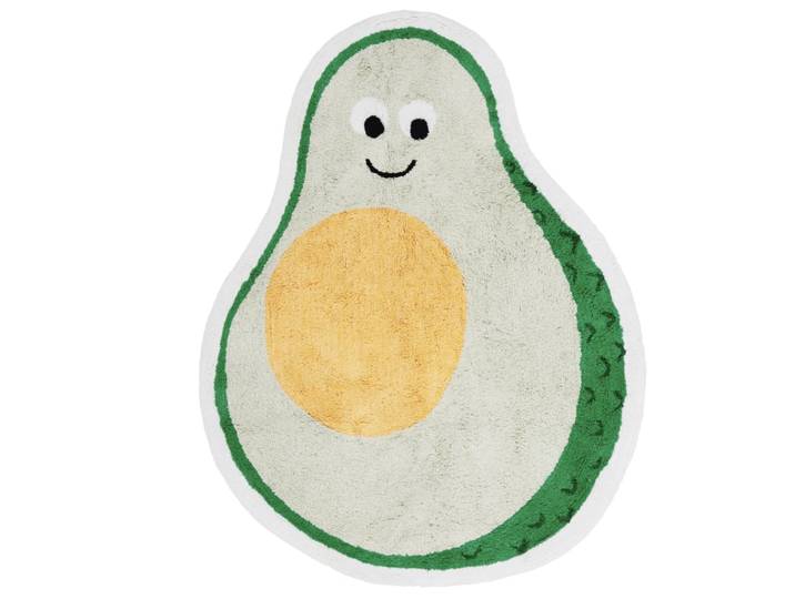 Avocado Kinderteppich aus recycelter Baumwolle, 92x116cm