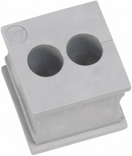 Icotek KT 2/7 Kabeldurchführung geschlitzt Klemm-Ø (max.) 7mm Elastomer Grau 1St.