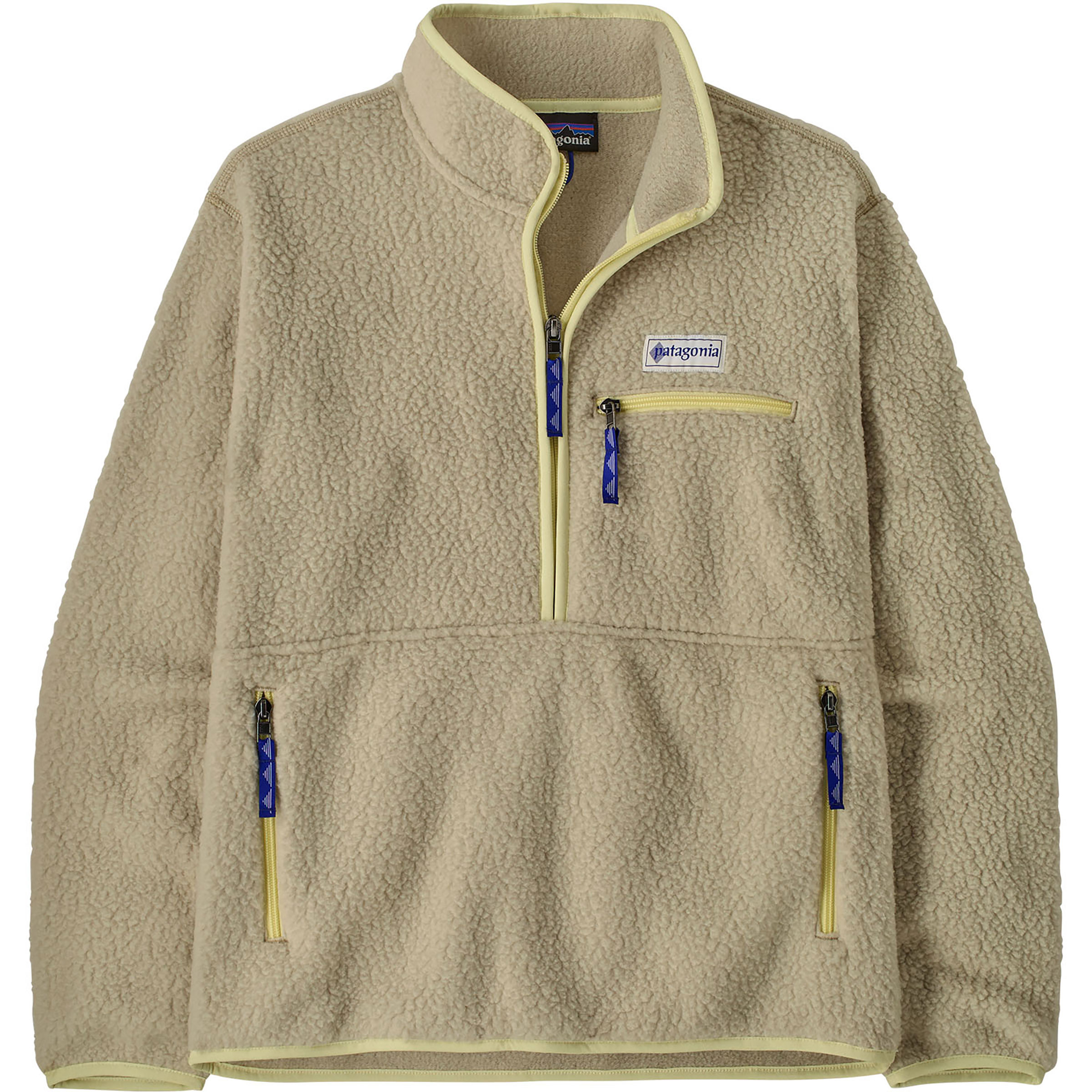 Patagonia Retro Pile Marsupial Damen Fleecejacke beige Größe XS Trekking Windabweisend Polartec
