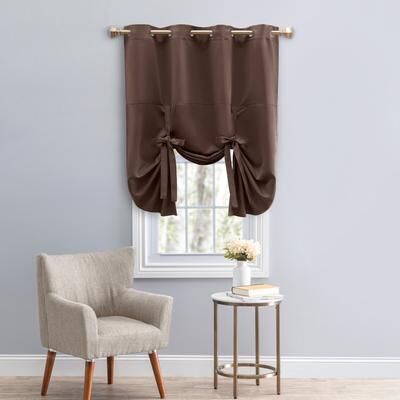 Ricardo Ultimate Blackout Gorgeous Grommet Tie Up Curtain Panel