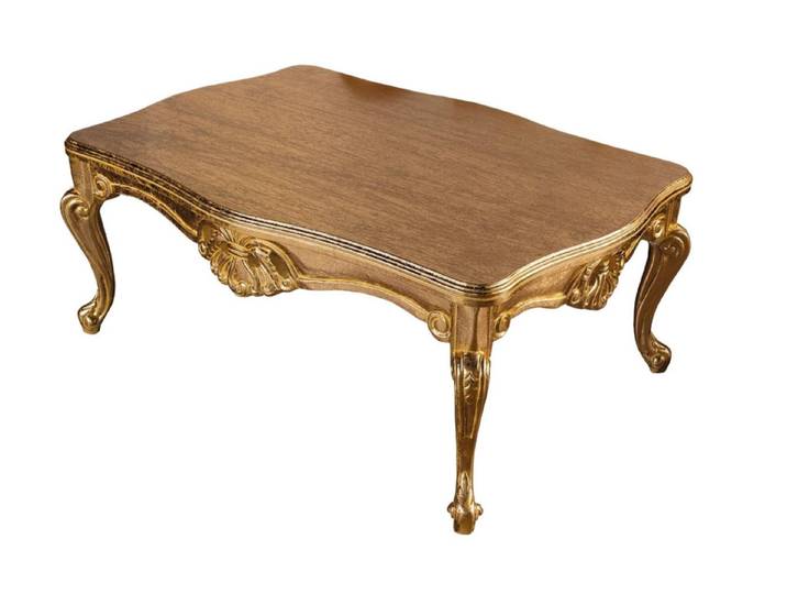 Xlmoebel Couchtisch Luxuriöser Barock-Rokoko-Tisch mit filigranen Verzierungen (Couchtisch, Couchtisch), Hergestellt in Europa