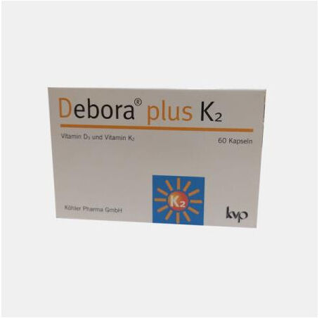 KVP DEBORA PLUS K2 (VIT D + VIT K2) 60 CAPSULAS