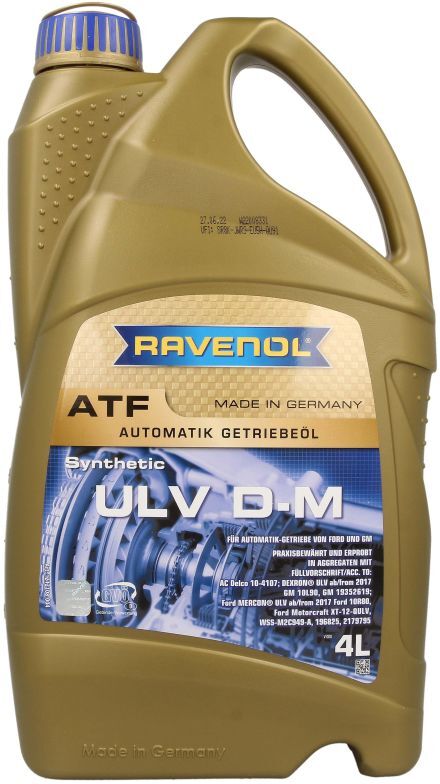 Huile de transmission RAVENOL 1212108 ATF ULV D-M 4L
