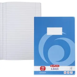 herlitz Schulheft x.book Lineatur 27 liniert DIN A4